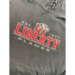 Champion Liberty Flames EST 1971 Athletic Hoodie Sweatshirt Men's 2XL Gray